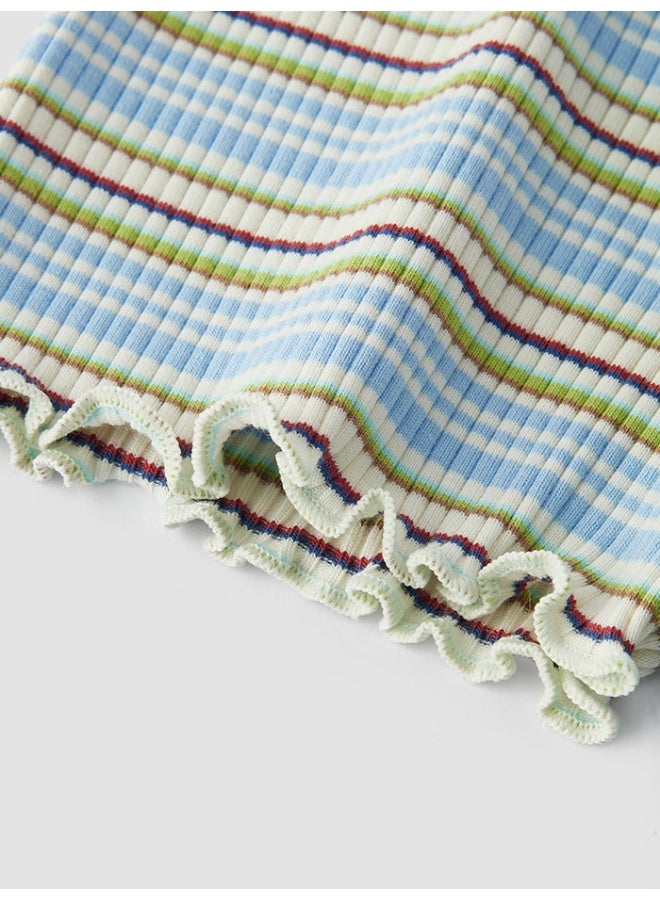 SEMIR Women's T-Shirt With Striped Print - Image 4