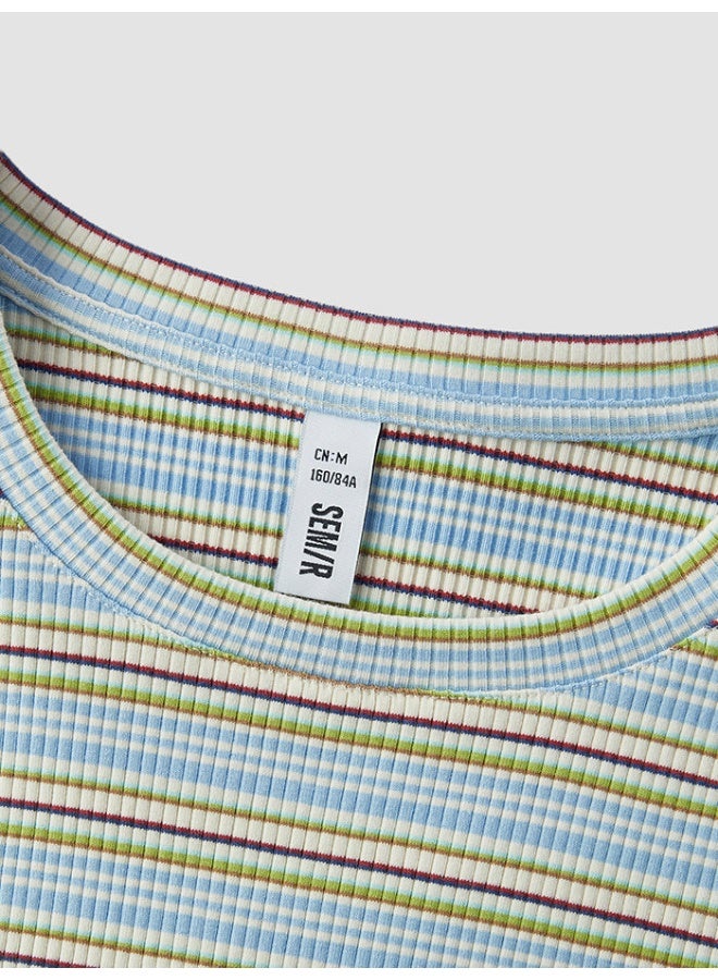 SEMIR Women's T-Shirt With Striped Print - Image 3