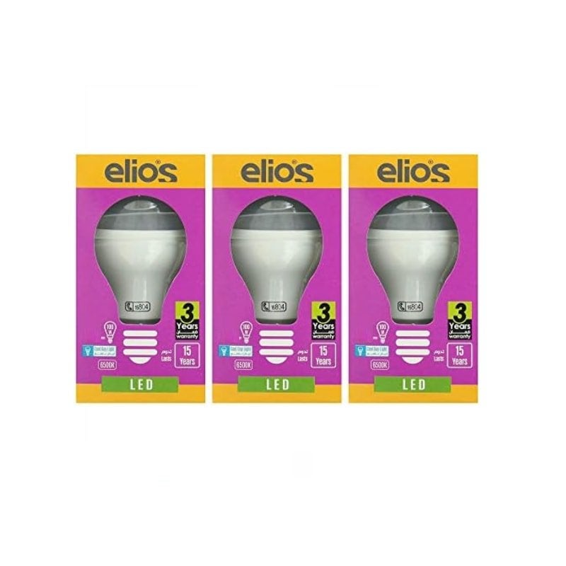Elios Mini Globe LED Bulbs 5W, Frosted White, 3-Pack