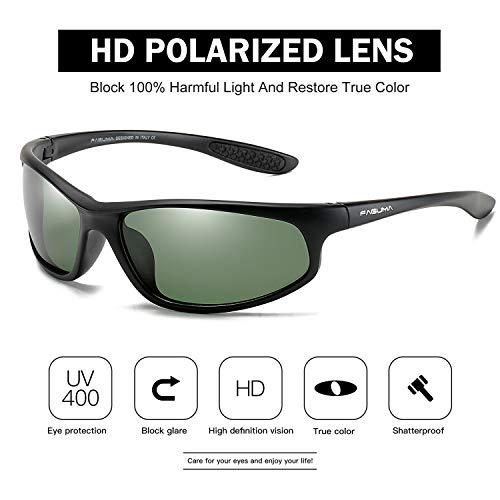 FAGUMA Polarized Sports Sunglasses For Men Cycling Driving Fishing UV400 Protection - Image 3