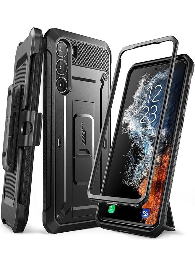 SupCase Unicorn Beetle Pro Series Case for iPhone 13 Pro Max (2021 Release) 6.7 Inch, Built-in Screen Protector Full-Body Rugged Holster Case (Black) - Image 2