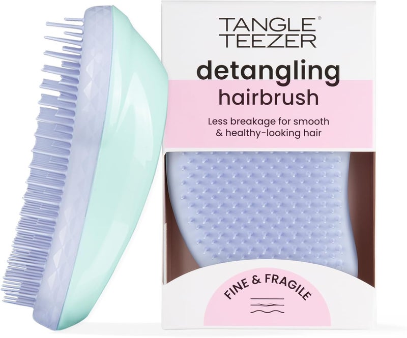TANGLE TEEZER Dense material Fine and Fragile Detangling Hairbrush, Mint Violet Connectable modular - Image 1