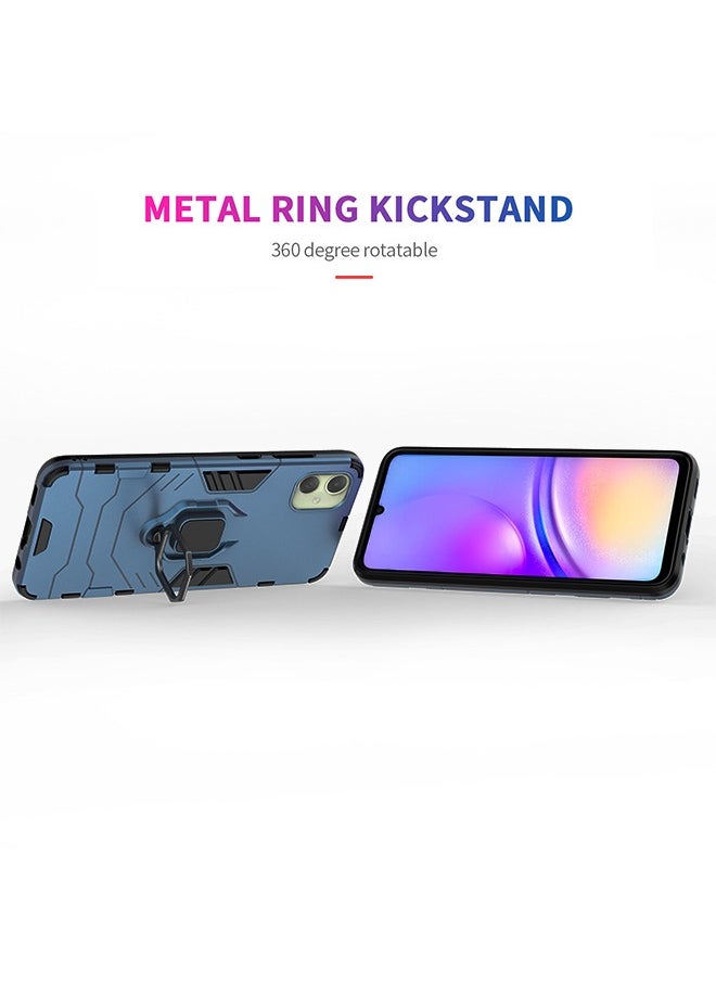 Samsung Galaxy A05 4g Case Cover with Ring Kickstand Stand Back Protective Hybrid Heavy Duty Armor Dual Layer Shockproof Anti-Scratch Back Cover Protector Comfortable Touch Phone Accessory