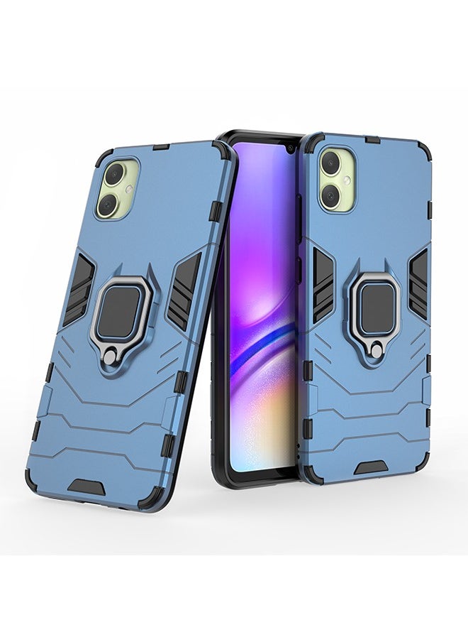 Samsung Galaxy A05 4g Case Cover with Ring Kickstand Stand Back Protective Hybrid Heavy Duty Armor Dual Layer Shockproof Anti-Scratch Back Cover Protector Comfortable Touch Phone Accessory