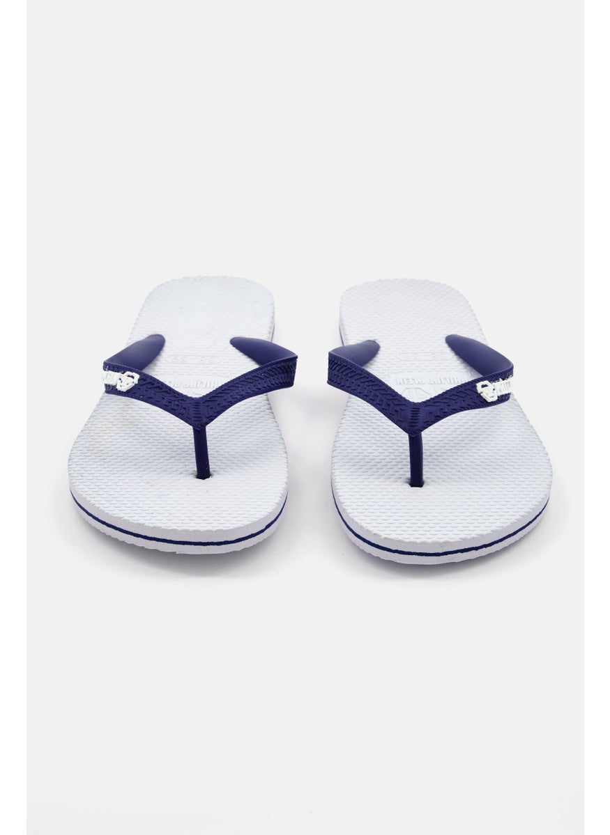 PHILIPP PLEIN Men Flip Flop Slip On Slippers, White  - Image 3
