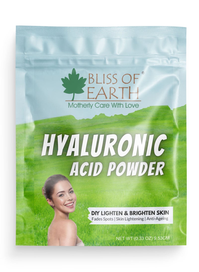 BLISS OF EARTH Hyaluronic Acid Powder Cosmetic Grade Best for Moisturizer and serum and Gel and Face Wash and DIY Product 9.53gm  - Image 1