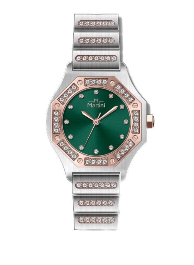 MARTINI Round Green Dial Analog Watch - Image 1