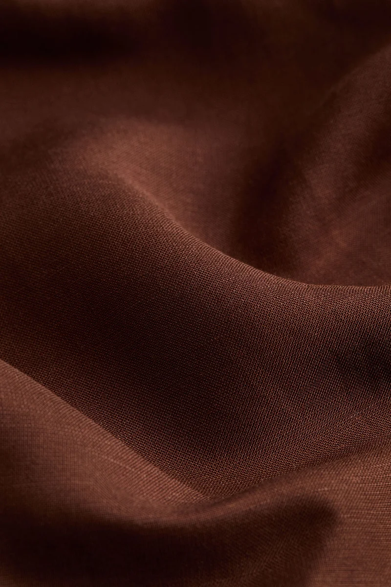 H&M Linen-blend barrel trousers