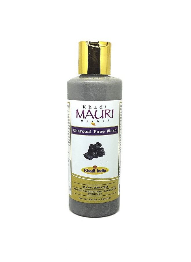 Khadi MAURI Charcoal Face Wash Pack Of 1 Face Wash (210 Ml)  - Image 1