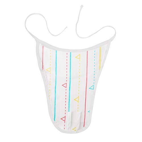 A Toddler Thing - 100% Organic Cotton Muslin Nappy | Multicolor | Size - Newborns | Pack of 5 | Washable Reusable Nappies | U Shape Lace Langot | Cloth Diapers for Babies | Baby Essential Clothes - Image 3