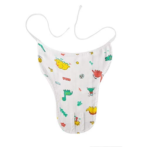 A Toddler Thing - 100% Organic Cotton Muslin Nappy | Multicolor | Size - Newborns | Pack of 5 | Washable Reusable Nappies | U Shape Lace Langot | Cloth Diapers for Babies | Baby Essential Clothes - Image 5