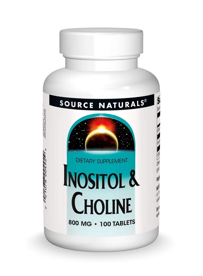 Source Naturals Inositol & Choline 800 mg Supports Healthy Nerve Function - 100 Tablets - Image 1