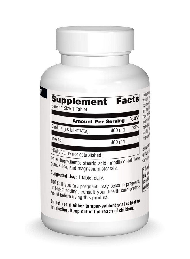 Source Naturals Inositol & Choline 800 mg Supports Healthy Nerve Function - 100 Tablets - Image 3
