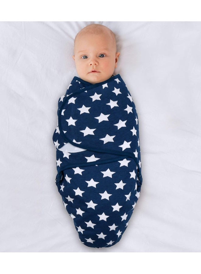 The Peanut Shell The Peanutshell Baby Swaddle Blankets for Boys or Girls, Blue Dinosaur & Stars, 3 Pack Wrap Set, 2 Sizes (Small/Medium) - Image 3