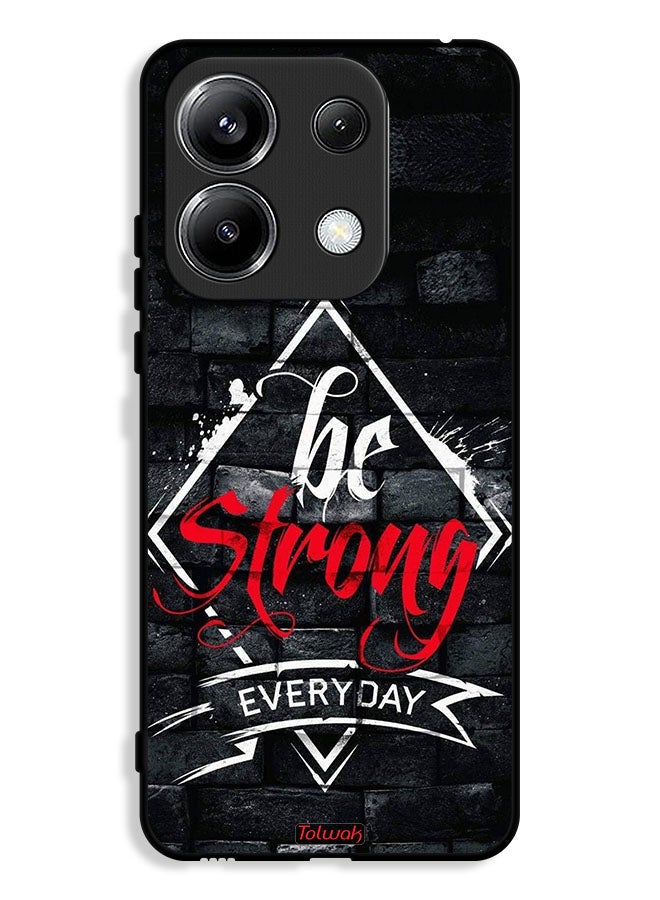 Tolwak Xiaomi Poco M6 Pro 4G Protective Case Cover Be Strong Every Day - Image 1