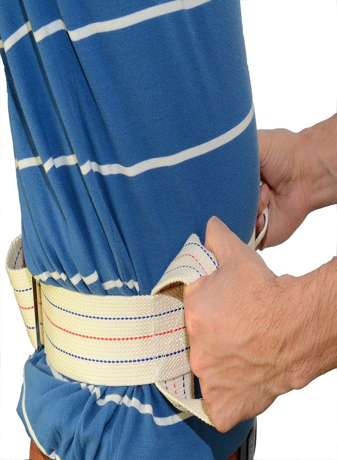 MABUA 2 Looped Handles 60 inches Physical Therapy Gait Belt and Metal Buckle Beige Color - Image 5