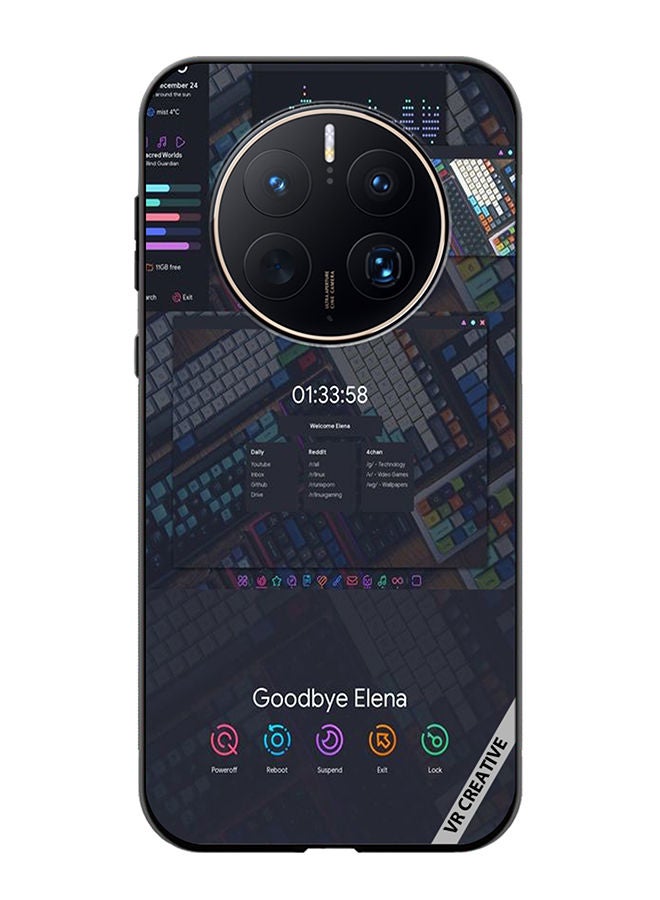 VR CREATIVE Protective Case Cover For Huawei Mate 50 Pro Goodbye Elena Design Multicolour - Image 1