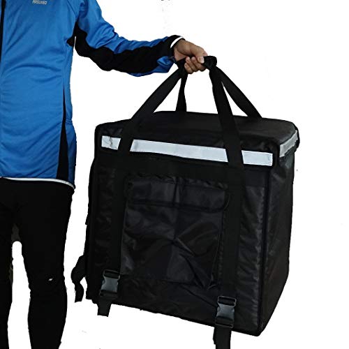 Packir PK-92V: Large Rigid Heavy Duty Food Delivery Box for Motorcycle, Insulated Pizza Delivery Bag for Bicycle/Scooter, Top Loading, 18" x 18" x 18", Collapsible, Waterproof - Image 5