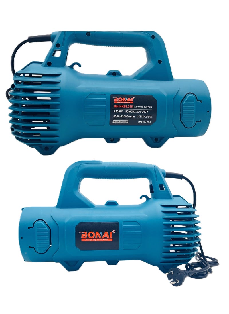 BONAI BONAI Electric Blower, 4500W Power, 5000-22000 RPM, 220-240V, Heavy Duty Portable Leaf and Dust Blower for Outdoor and Indoor Use, BN-HKBL015  - Image 3