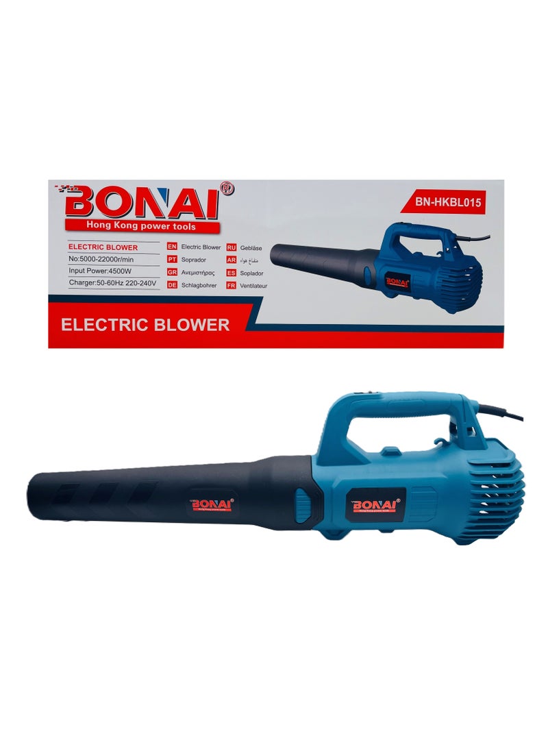 BONAI BONAI Electric Blower, 4500W Power, 5000-22000 RPM, 220-240V, Heavy Duty Portable Leaf and Dust Blower for Outdoor and Indoor Use, BN-HKBL015  - Image 5