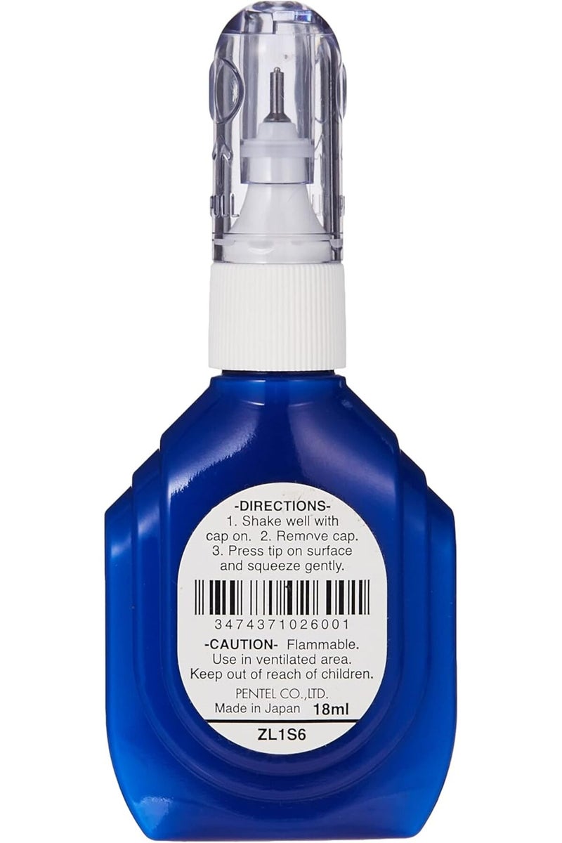 Pentel Correction Pen Bottle 18 ml [ZL1S6] - 03 pcs - Image 3