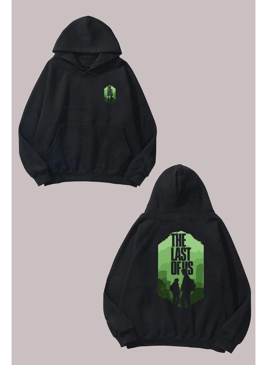 The Wert - Unisex The Last Of Us Design Front Back Printed Regular Fit Black Sweatshirt - Image 1