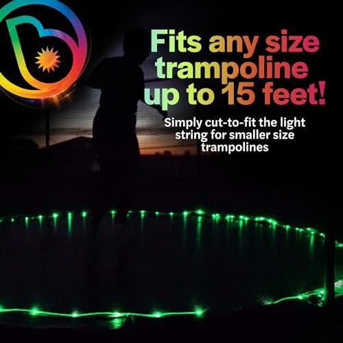 Brightz BounceBrightz LED Trampoline Light - Fun Trampoline Accessories Toys Games Stuff Gifts for 14 14ft 16ft 15 15ft Sizes Perfect Outdoor Backyard for Kids Boys Girls Teens Tweens - Image 4