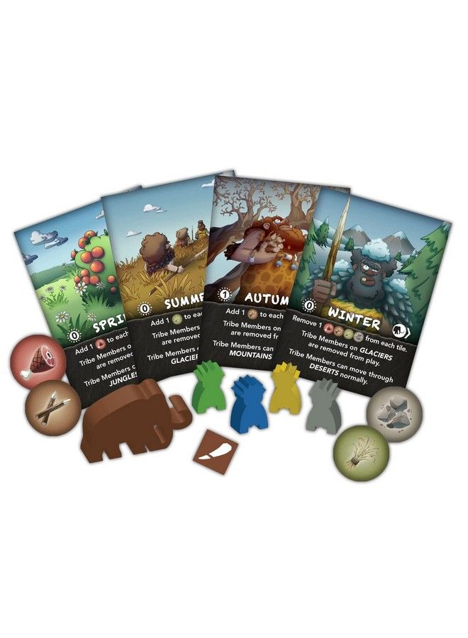 Gale Force Nine Gale Force 9 Tusk! Surviving The Ice Age Strategy Board Game Ages 10+ 3060 Min 24 Players - Image 5