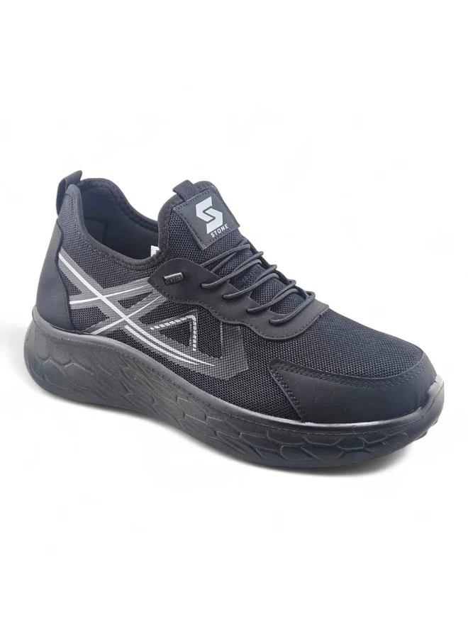 Stone Lightweight Knitted Sneakers