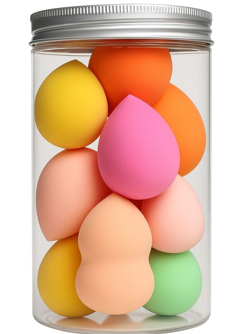 Sponge Set 12 Pcs Different colors. included box. - Image 1