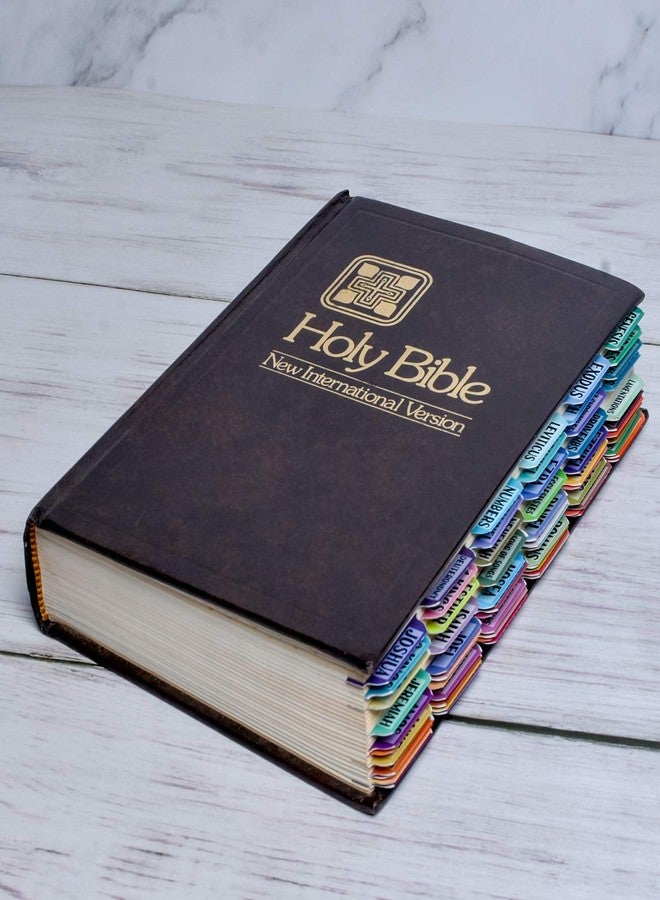 Cualfec Bible Index Tabs New & Old Testament Tabs Matte Laminated Floral Design, Bible Journaling Supplies - 122 Pcs (Solid Color) - Image 5