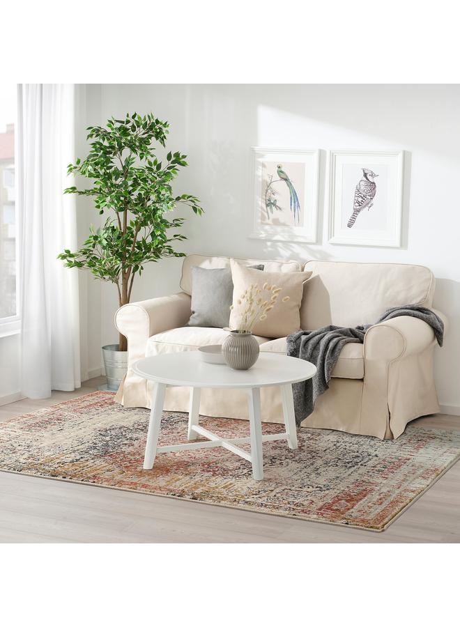 erorex Rug, Low Pile, Red/Grey-Brown Stained, 160X235 Cm - Image 5