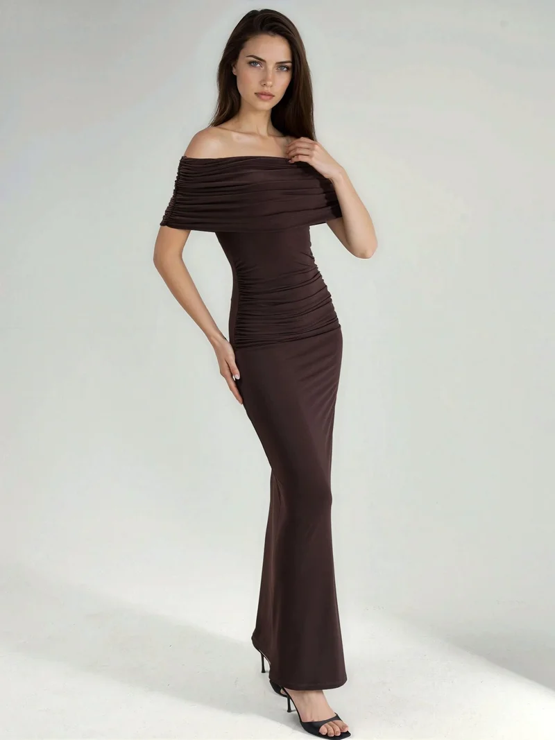 هيكاب Strapless Maxi Bodycon Dress