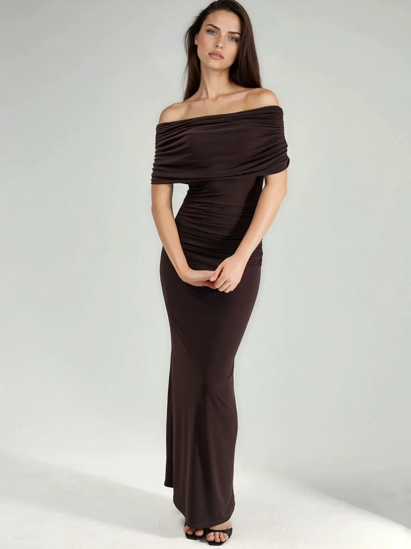 هيكاب Strapless Maxi Bodycon Dress