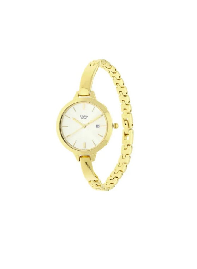 Titan Raga Viva Champange Dial Analog Watch for Women - Image 2