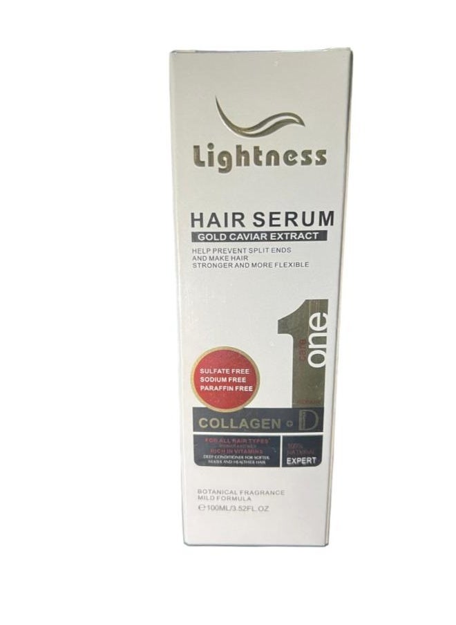 Lightness Hair Serums Gold Caviar Extract Collagen 100 ML 