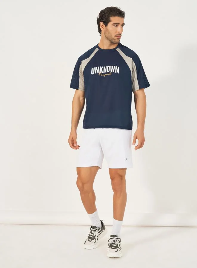 Styli Styli Contrast Panel Ultra Lightweight Athleisure T-Shirt