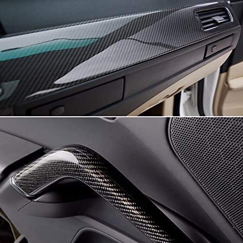 Raushik Car Vinyls, Car Wrap Sheet Vinyl roll Film Sticker (Carban Black 5d, 12x48 in) - Image 3