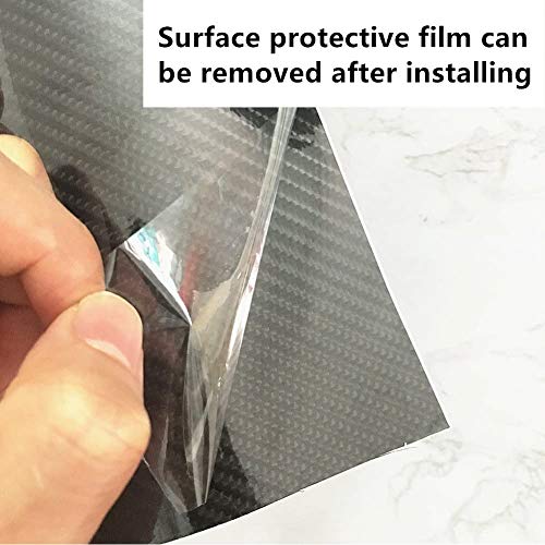 Raushik Car Vinyls, Car Wrap Sheet Vinyl roll Film Sticker (Carban Black 5d, 12x48 in) - Image 4