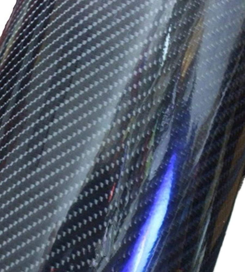 Raushik Car Vinyls, Car Wrap Sheet Vinyl roll Film Sticker (Carban Black 5d, 12x48 in) - Image 2