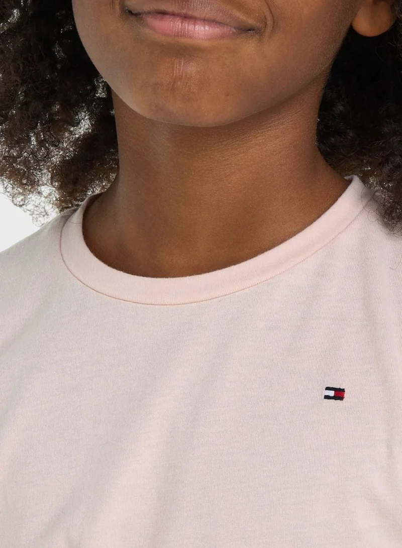 TOMMY HILFIGER Kids Ruffle Sleeve Top