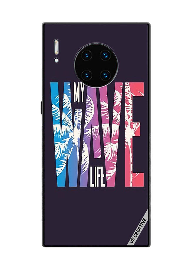 VR CREATIVE Protective Case Cover For Huawei Mate 30 Pro Wave Design Multicolour  - Image 1