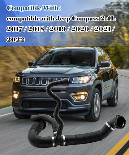 Maigoo Engine Upper Radiator Coolant Water Hose Pipe Compatible with Jeep Compass 2.4L 2017-2022 Replace 68380330AA 68380330AB 68249896AC - Image 2