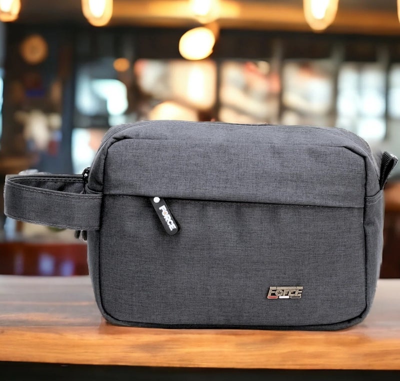 فورس حقيبة يد لوازم ومستلزمات الحمام Force – للجنسين – رمادي داكن - Image 3