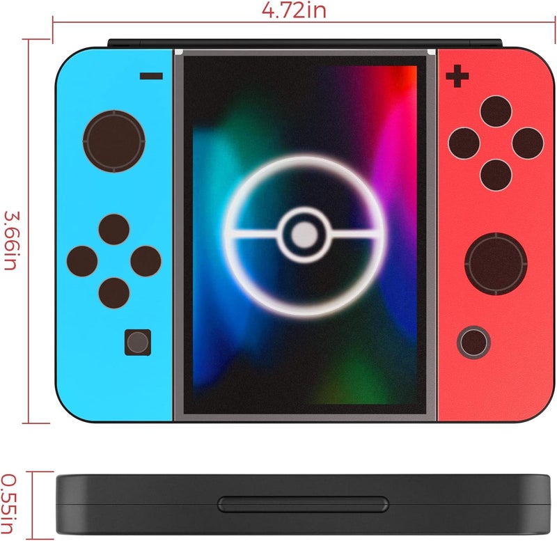 HEIYING حافظة بطاقات الألعاب لجهاز Nintendo Switch وSwitch OLED، حافظة تخزين بطاقات ألعاب Switch Lite بتصميم نمط مخصص مع 16 فتحة لبطاقات الألعاب و16 فتحة لبطاقات Micro SD.، وحدة التحكم Switch، تخزين - Image 5