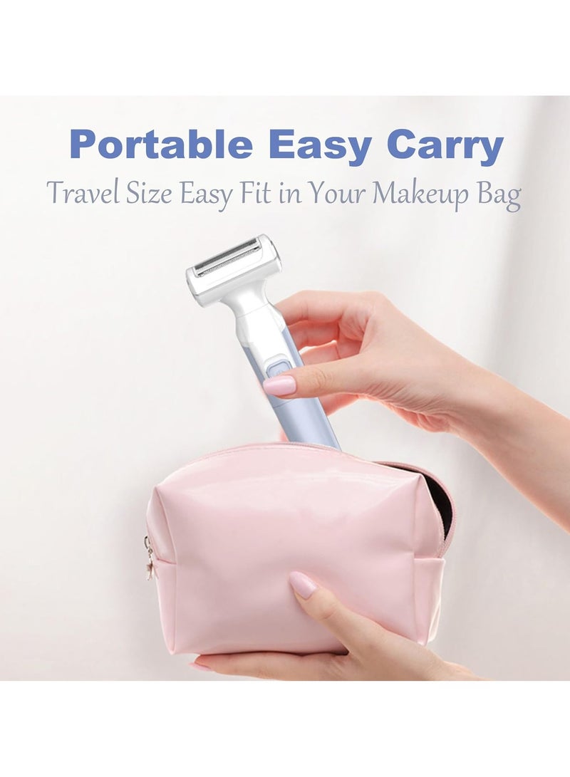 عام إزالة الشعر الوجهية للنساء، حلاقة كهربائية صغيرة، جهاز حلاقة محمول قابل للشحن للوجه، الجسم، الذراعين، الساقين للسفر والخروج. - Image 3