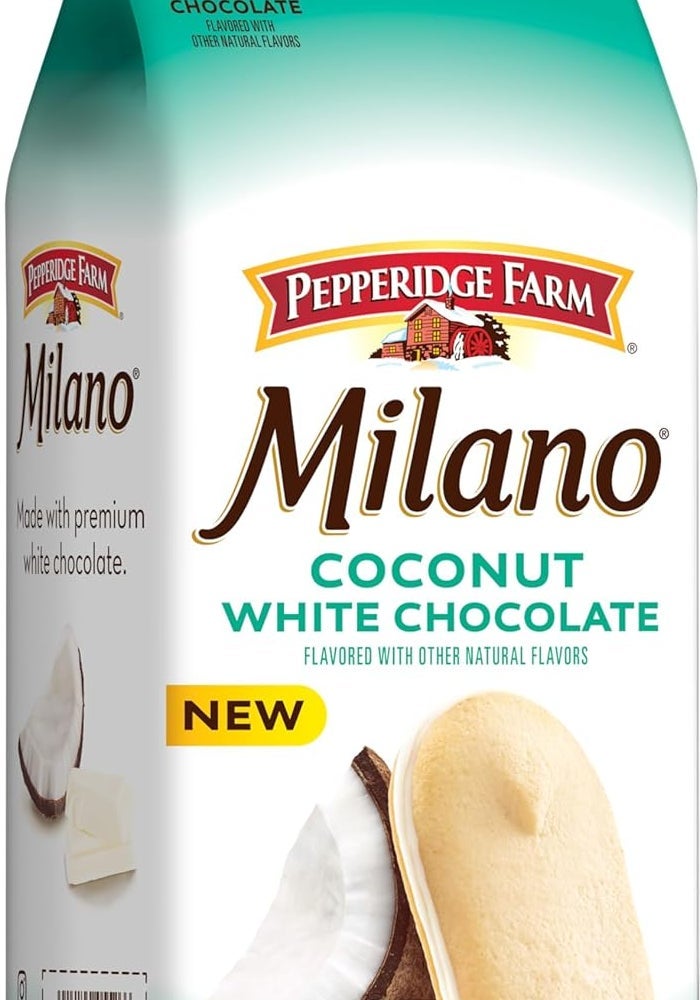 Pepperidge Farm Milano Coconut White Chocolate Flavored Cookies, 7 Oz Bag - Image 5