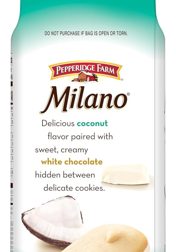 Pepperidge Farm Milano Coconut White Chocolate Flavored Cookies, 7 Oz Bag - Image 4