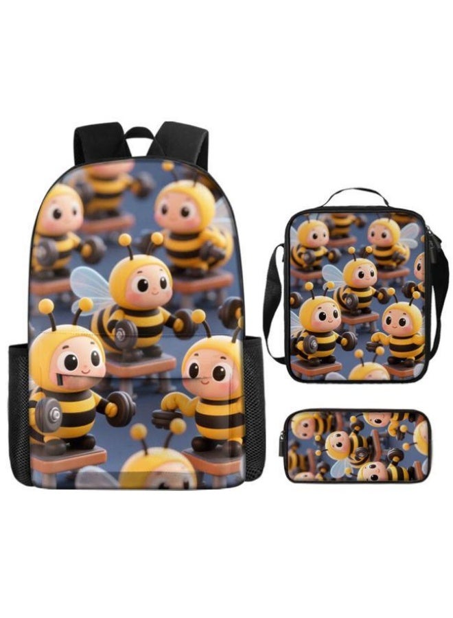 Bright Li Fire Unlock the new fashion of childish fun! Three-piece set of bags, cartoon elements for children and teenagers (students, children, friends' outings, mountain climbing, schooling, etc. can be used) - 118  - Image 2
