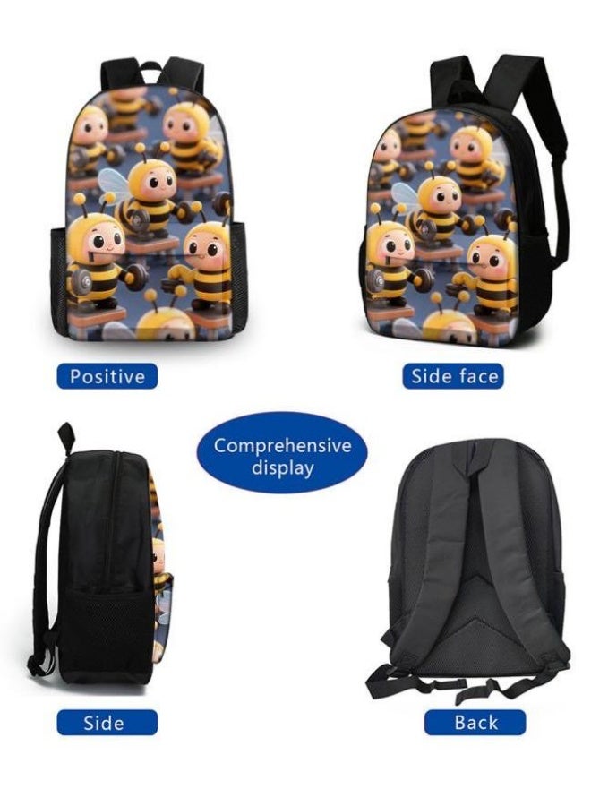 Bright Li Fire Unlock the new fashion of childish fun! Three-piece set of bags, cartoon elements for children and teenagers (students, children, friends' outings, mountain climbing, schooling, etc. can be used) - 118  - Image 3